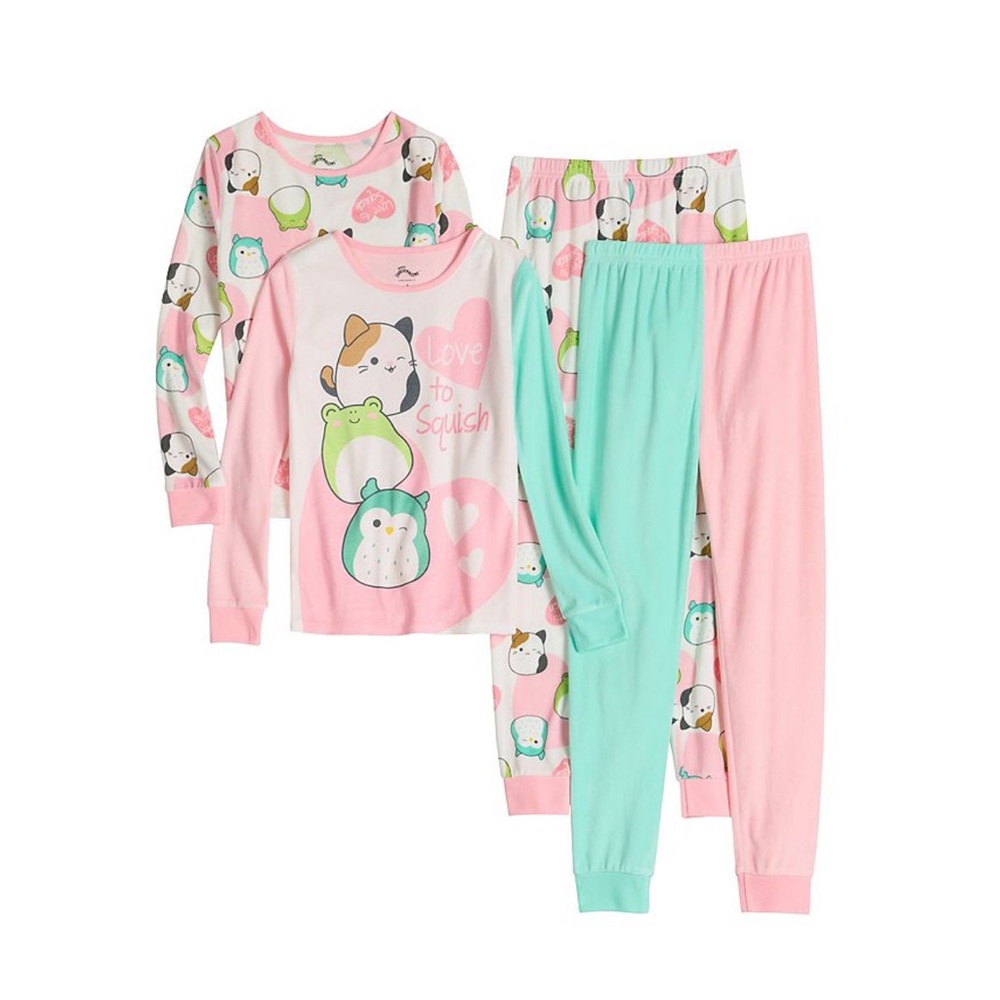 Squishmallows Kids Pajama Set - NWT 4pcs size 14